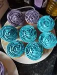 Blue & Purple Party Cupcakes